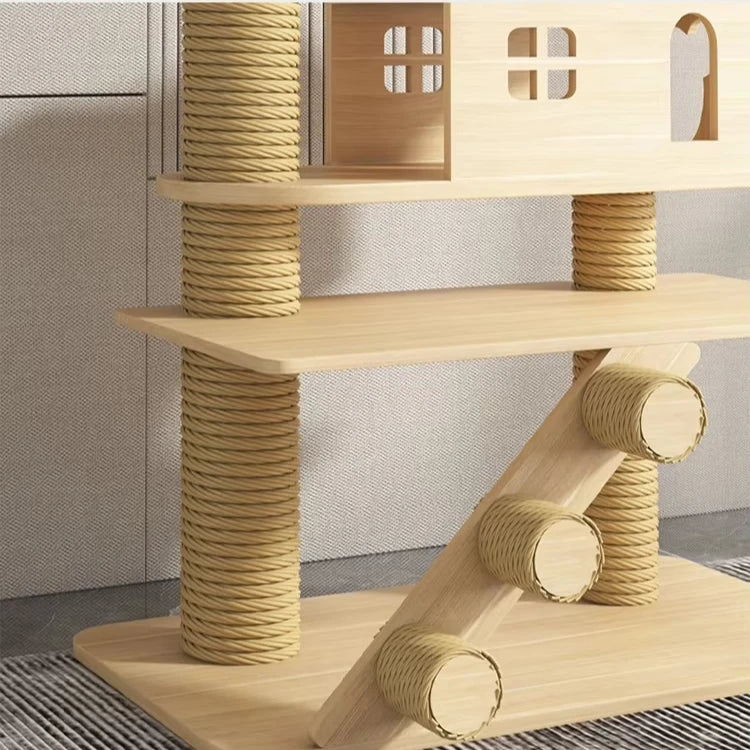 Arbre à chat avec maison et transat