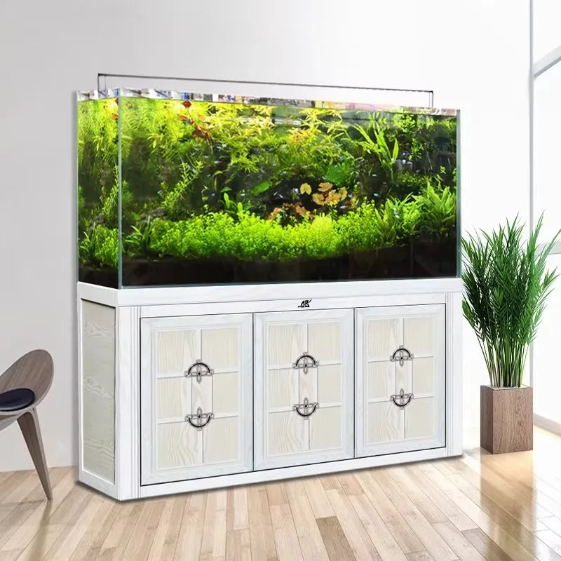Aquarium en verre avec éclairage LED