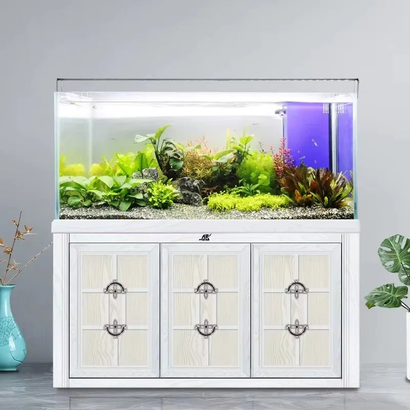 Aquarium en verre avec éclairage LED