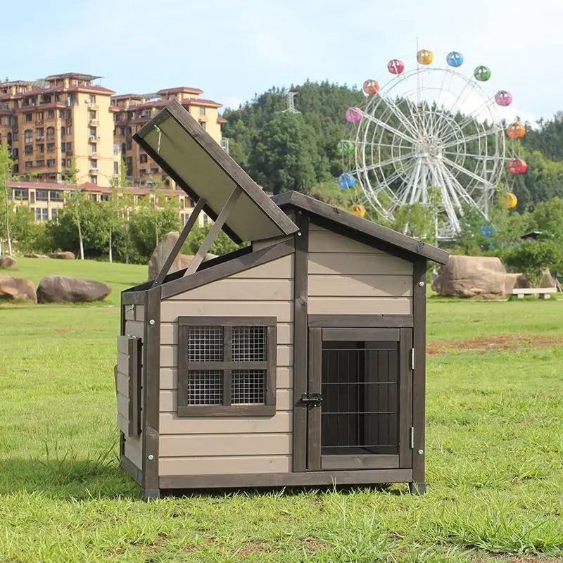 Caisse pour chien en bois – intérieur et extérieur