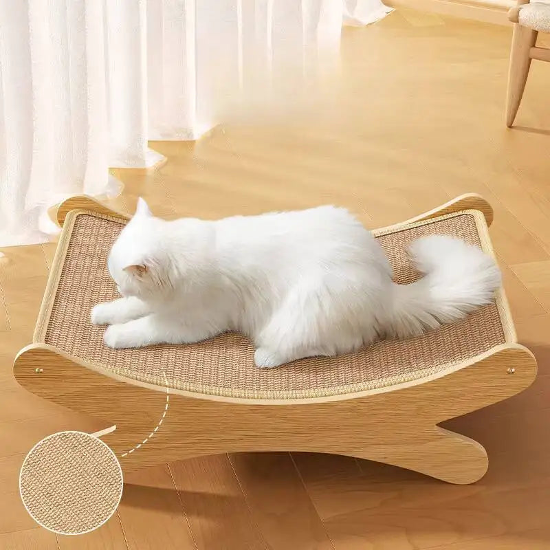 Grand lit griffoir en sisal pour chats