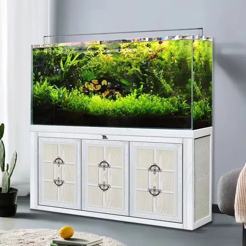 Aquarium en verre avec éclairage LED