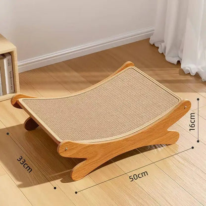 Grand lit griffoir en sisal pour chats