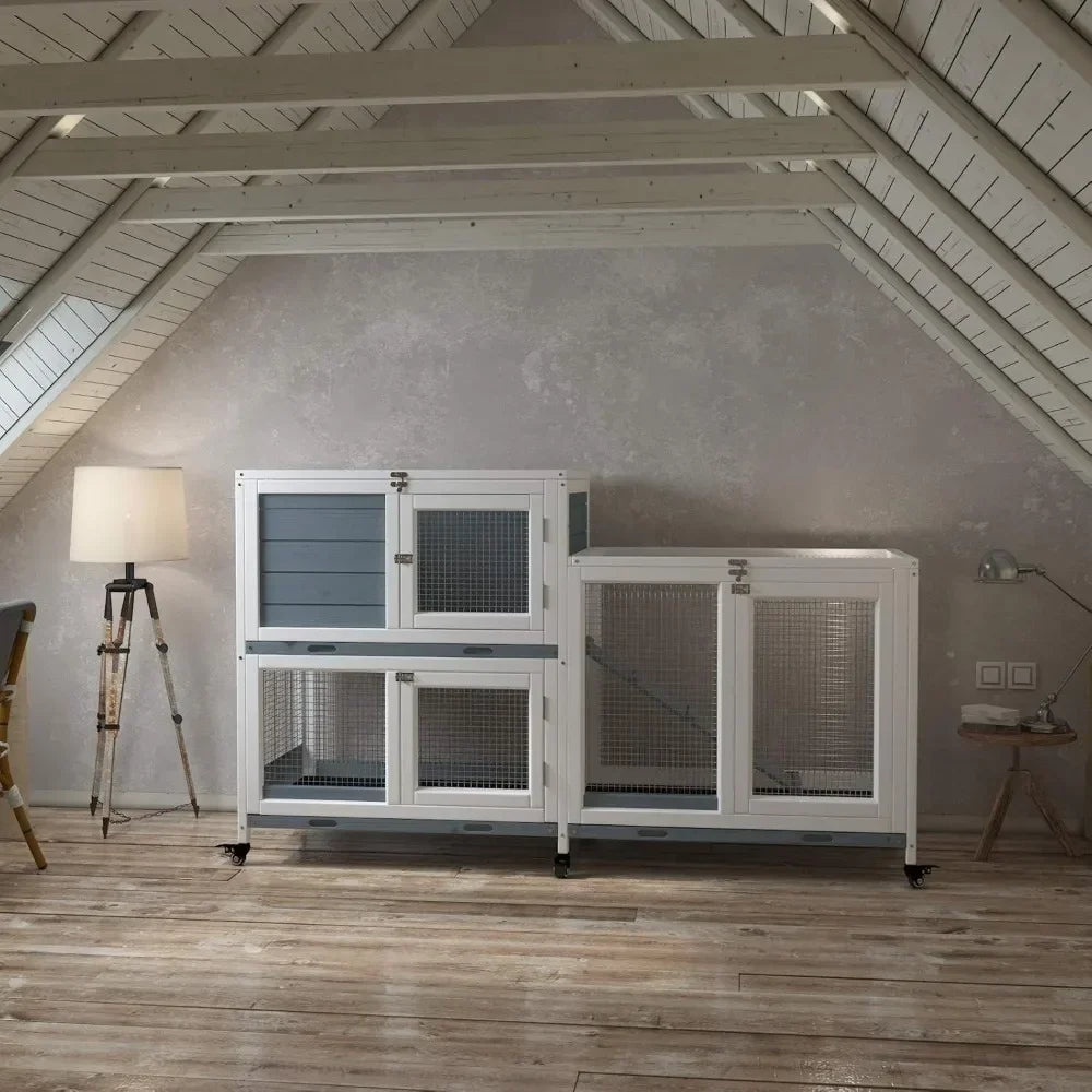 Clapier scandinave à deux étages